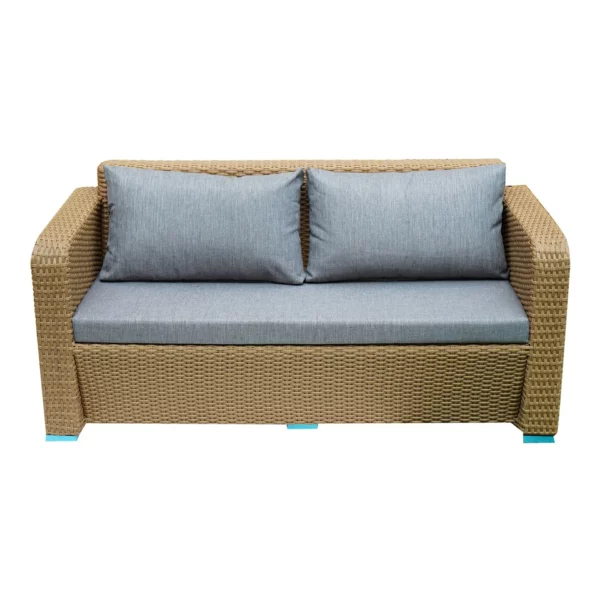 pe rattan 2 seater sofa