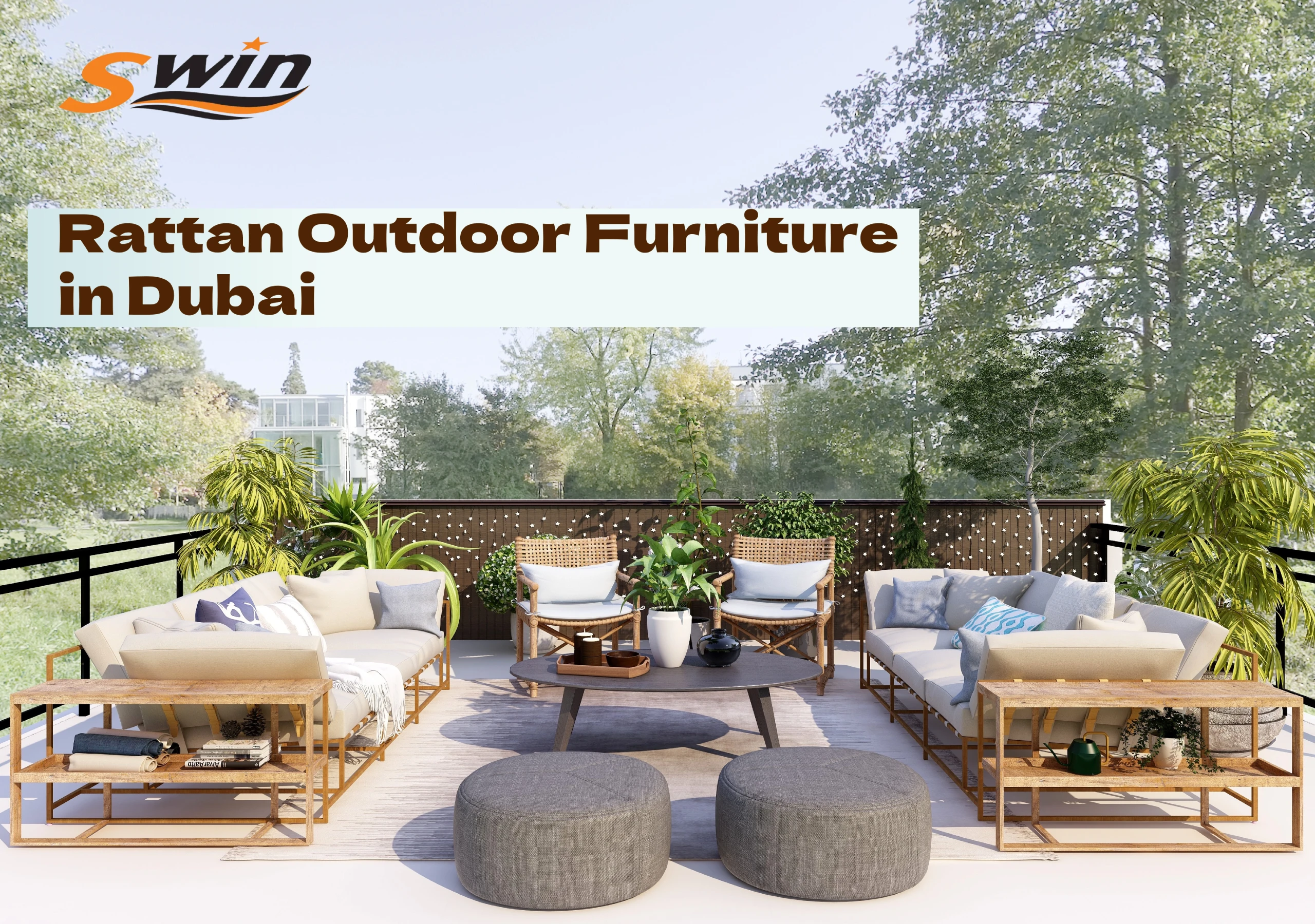 rattan outdoor furniture in Dubai