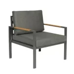 Swin Aluminum 4 Seater Outdoor Lounge Sofa Set - Image 3