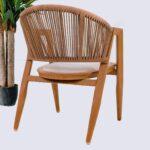 Swin Aluminum Alloy 4 Seater Outdoor Dining Set with  Cushion - Image 3