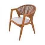 Swin Aluminum Alloy 4 Seater Outdoor Dining Set with  Cushion - Image 2