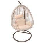 Swin Iron Frame PE Imitate Rattan Comfortable Swing Chair - Image 3