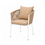 SWIN Aluminum Frame+Rope Dining Chairs with Cushion - Image 2