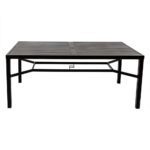 swin complete aluminium table-dark brown - Image 2