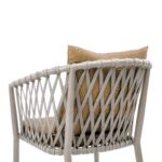 Swin Aluminium & Rope Chair With Cushion Brown - Image 2