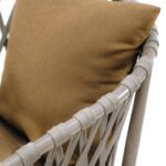 Swin Aluminium & Rope Chair With Cushion Brown - Image 4