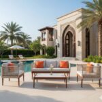 Swin Aluminum Hand Rope 6-Seater Outdoor Garden Furniture Sofa Set