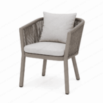 Swin Luxurious Aluminum Frame 8-Seater Outdoor Dining Set with Cushions for Balcony and Backyard - Image 2