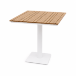 SWIN Square Aluminum Single Leg Table for Garden and Outdoor Patio - Image 2