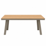 Swin Sleek Aluminium & WPC Rectangle Shape Outdoor Dining Table - Image 3