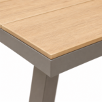 Swin Sleek Aluminium & WPC Rectangle Shape Outdoor Dining Table - Image 5