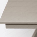 Swin Modern Outdoor Garden Aluminum & WPC Rectangle Dining Table - Image 5
