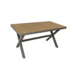 Swin All-Weather Resistant Patio Garden Outdoor Light Rectangular Dining Table