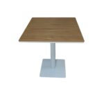 Luxury Aluminum Single Leg Table for Garden and Outdoor Patio Square Shape