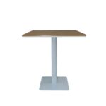 Luxury Aluminum Single Leg Table for Garden and Outdoor Patio Square Shape - Image 2