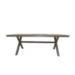 Swin Modern Outdoor Garden Aluminum & WPC Rectangle  Dining Table - Image 2