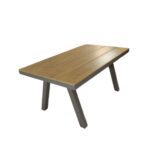 Swin Sleek Aluminium & WPC Rectangle Shape Outdoor Dining Table - Image 2