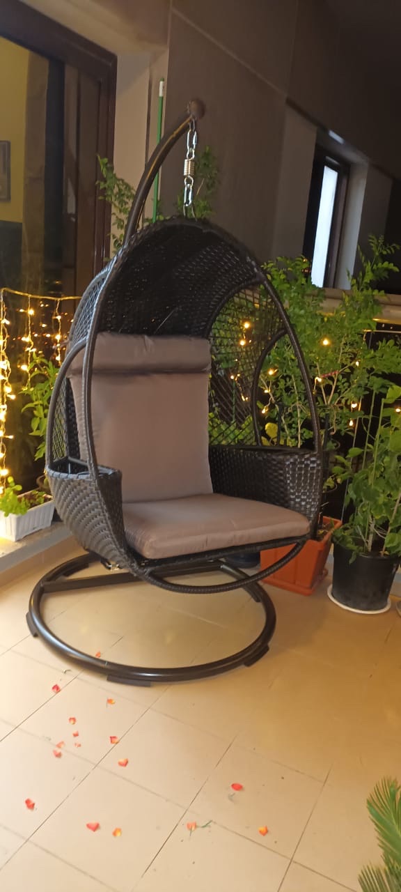 Single seater Hanging swing - Brown photo review