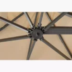 Swin 3*3  Meter Square Outdoor Umbrella Side Pole  Heavy Duty Cantilever Sunshade Parasol | Marble Base - Image 3