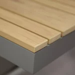 Swin All-Weather Resistant Aluminum Frame WPC 6-Seater Outdoor Dining Set with Cushions for Garden and Backyard - Image 8