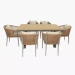 Swin 6-Seater WPC Outdoor Dining Set