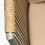 Swin 6-Seater Outdoor Dining Set with All-Weather Resistant Aluminum Frame, WPC & Cushions for Garden and Backyard - Image 6
