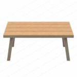 Swin 6-Seater Outdoor Dining Set with All-Weather Resistant Aluminum Frame, WPC & Cushions for Garden and Backyard - Image 7