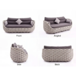 Comfort Rope Articles Leisure Terrace Chair 7 Seaters Sofa Set For Villas - Image 6