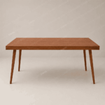 Swin Modern Outdoor Garden Aluminum & WPC Rectangle  Dining Table with wood finish