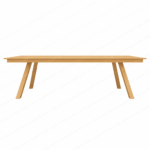 Outdoor Garden Aluminum Rectangle Eight Seater Dining Table - Image 3
