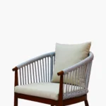 Swin Luxurious Aluminum Frame WPC 6-Seater Outdoor Dining Set with Cushions for Balcony and Backyard - Image 3