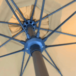 Swin Center Pole Garden Umbrella with Sturdy Metal Base Ideal for Rooftop and Terrace Use, Durable Aluminum Alloy Pole, and High-Quality Fabric Canopy - Image 3