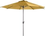 Swin Center Pole Garden Umbrella with Sturdy Metal Base Ideal for Rooftop and Terrace Use, Durable Aluminum Alloy Pole, and High-Quality Fabric Canopy