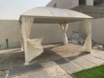 3x4m Rectangular Roof Aluminum Gazebo White - Image 3