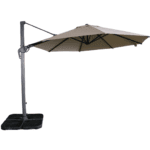 Swin 3.5m  Roman Umbrella with Rotating Canopy – Sand Color, UV50+ Protection