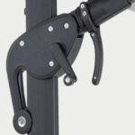 Swin 4x4m Large Roman Umbrella with Rotating Canopy – Heavy-Duty Aluminum Frame, Grey - Image 2