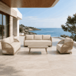 Swin Outdoor Sofa Set Coffee Table – Aluminum Frame
