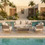 Swin Patio Lounge Sofa Set – 5-Seater with Comfy Cushions - Image 7