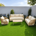 Swin Outdoor Sofa Set Coffee Table – Aluminum Frame - Image 7