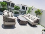 Swin Patio Lounge Sofa Set – 5-Seater with Comfy Cushions - Image 8