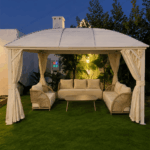 Swin Outdoor Sofa Set Coffee Table – Aluminum Frame - Image 9
