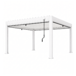 Swin Manual Textilene Pergola with Roller Blinds 3x4m – 4 Panel Outdoor Sun Shade - Image 2