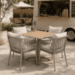Swin Aluminum Frame WPC 4-Seater Outdoor