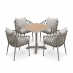 Swin Aluminum Frame WPC 4-Seater Outdoor - Image 2