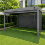 Swin Manual Textilene Pergola with Roller Blinds 3x4m – 4 Panel Outdoor Sun Shade - Image 8