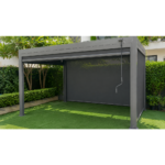 Swin Manual Textilene Pergola with Roller Blinds 3x4m – 4 Panel Outdoor Sun Shade - Image 8