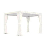 Swin Modern Aluminum Frame Louver Pergola Tent 3x4M with Manual Opening Roof – Outdoor Garden & Patio Shade - Image 3