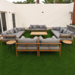 SWIN Premium Outdoor Lounge Set – 7-Seater Aluminum Patio Furniture with Cushions | Luxury Outdoor Sofa Set for Villas, Gardens & Terraces - Image 4