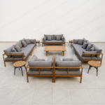 SWIN Premium Outdoor Lounge Set – 7-Seater Aluminum Patio Furniture with Cushions | Luxury Outdoor Sofa Set for Villas, Gardens & Terraces - Image 2