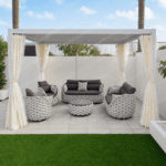 Swin Modern Aluminum Frame Louver Pergola Tent 3x4M with Manual Opening Roof – Outdoor Garden & Patio Shade - Image 7